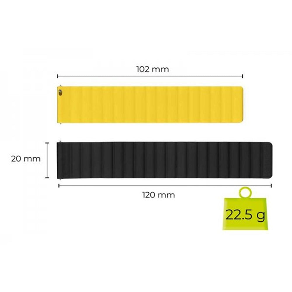 Mobile Origin Samsung Galaxy Watch 20mm Ranneke Easy Strap Musta Keltainen