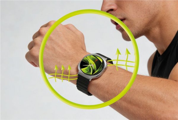 Mobile Origin Samsung Galaxy Watch 8 40/44mm/Classic 46mm ranneke Easy Strap musta