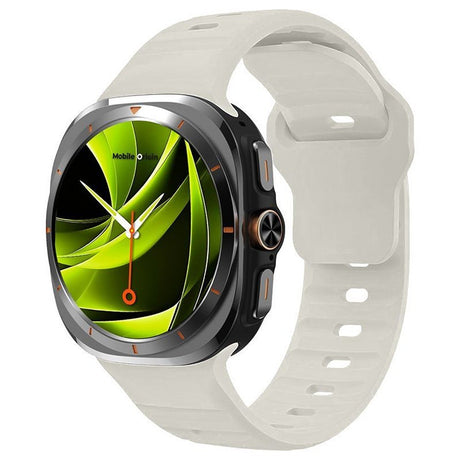 Mobile Origin Samsung Galaxy Watch Ultra 47mm Armband Easy Strap Silicone Beige