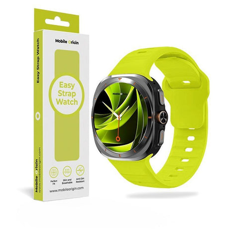 Mobile Origin Samsung Galaxy Watch Ultra 47mm Ranneke Easy Strap Silicone Keltainen