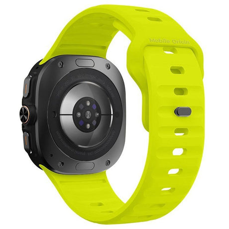 Mobile Origin Samsung Galaxy Watch Ultra 47mm Ranneke Easy Strap Silicone Keltainen