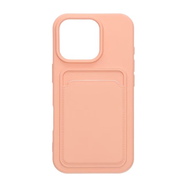 iPhone 16 Pro Max Kuoret Korttipidikkeellä Pinkki