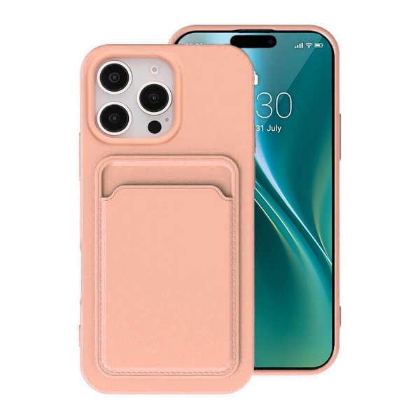 iPhone 16 Pro Kuoret Korttipidike Pinkki