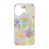 iPhone 17 Kuori Floral MagSafe Violetti Keltainen