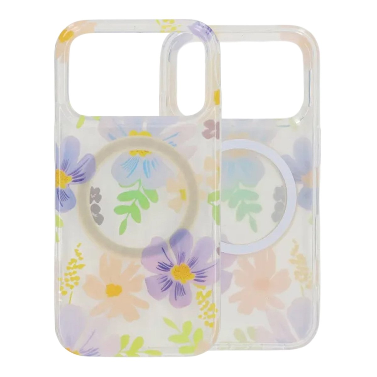 iPhone 17 Pro Kuori Floral MagSafe Violetti Keltainen