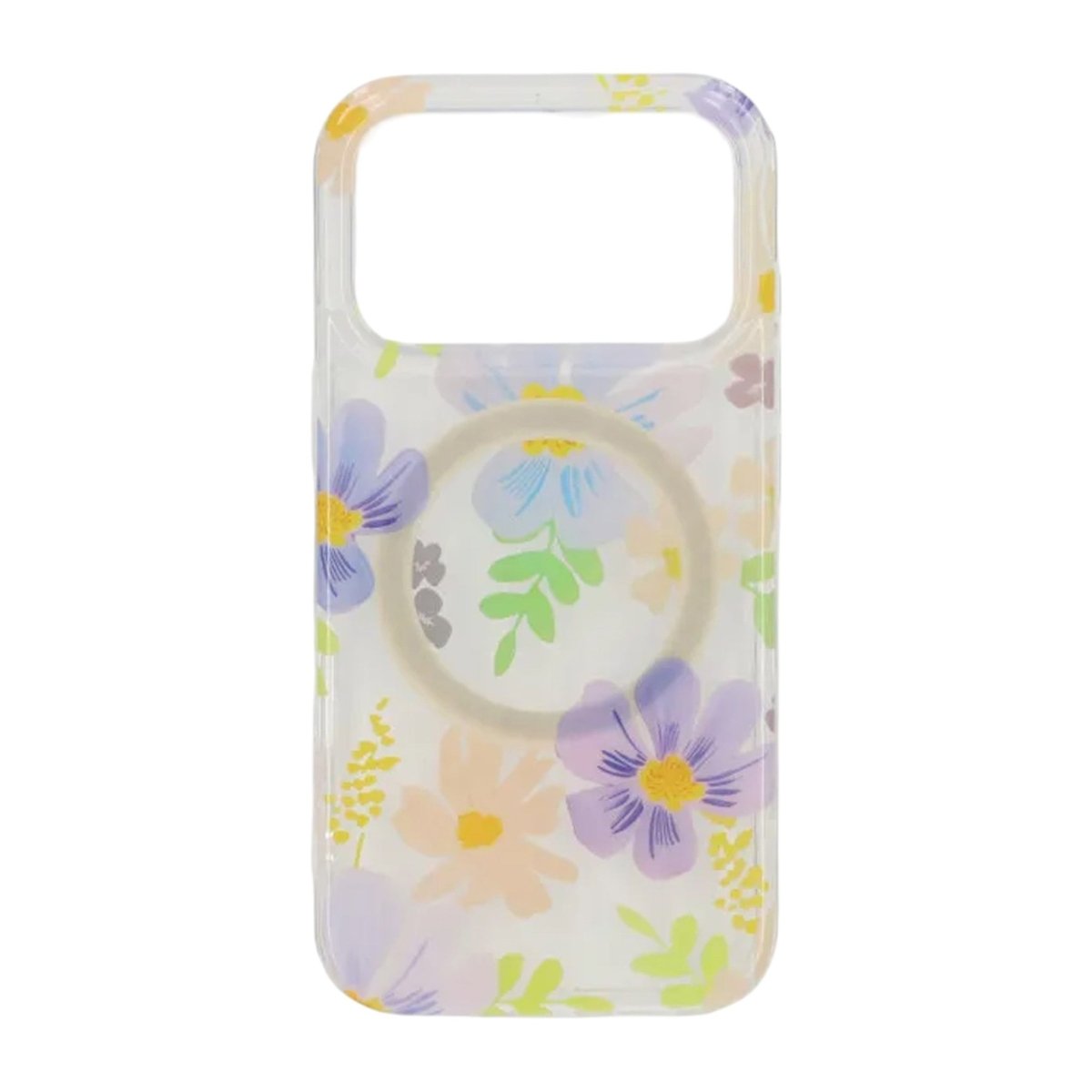 iPhone 17 Pro Kuori Floral MagSafe Violetti Keltainen