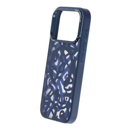 iPhone 17 Pro Kuori Graffiti MagSafe Sininen