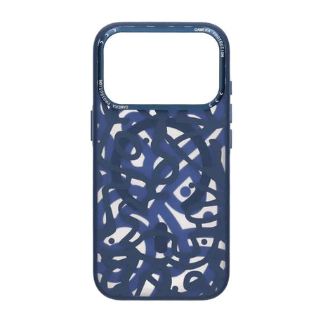 iPhone 17 Pro Kuori Graffiti MagSafe Sininen