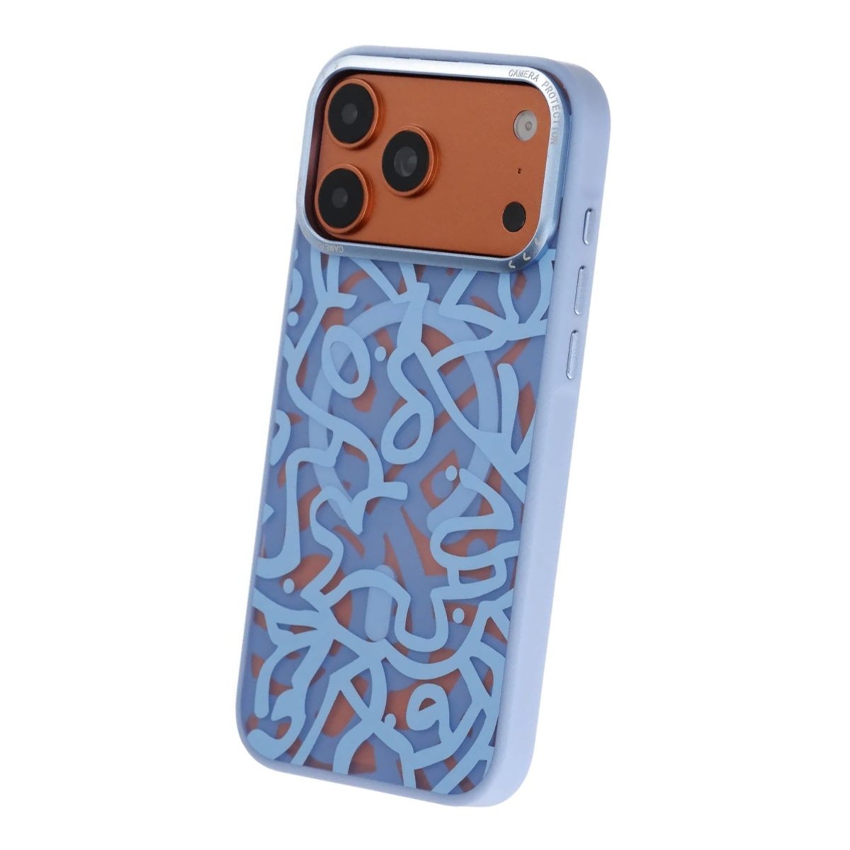 iPhone 17 Pro -kuori Graffiti MagSafe vaaleansininen