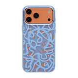 iPhone 17 Pro -kuori Graffiti MagSafe vaaleansininen