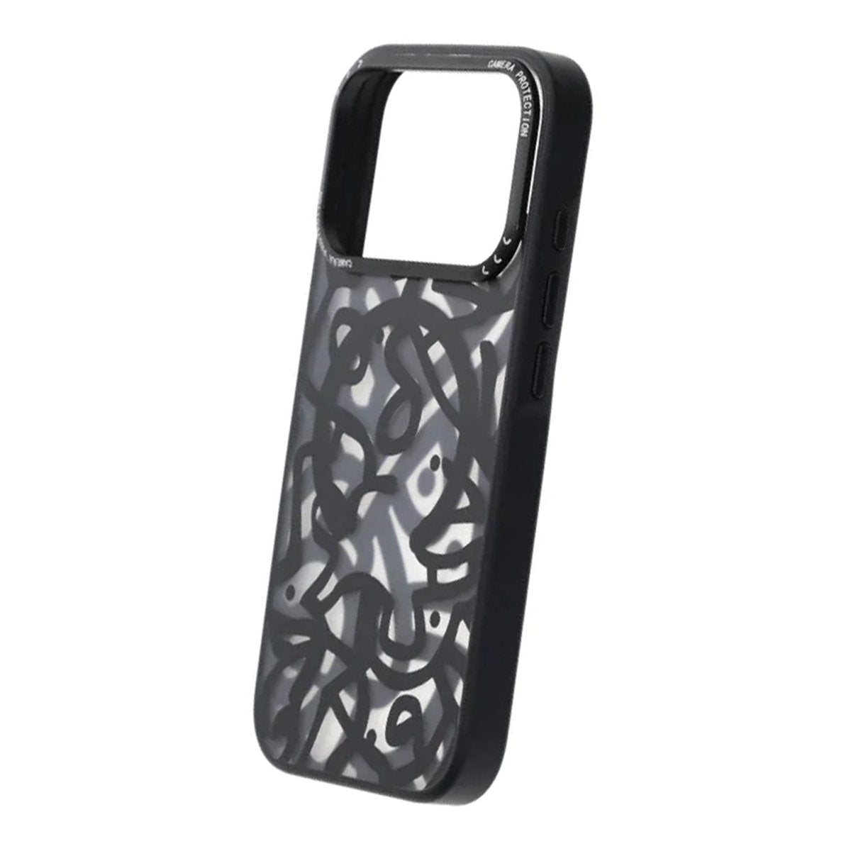 iPhone 17 Pro Max -kuori Graffiti MagSafe Musta