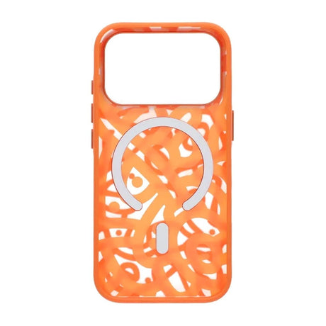 iPhone 17 Pro -kuori Graffiti MagSafe Oranssi