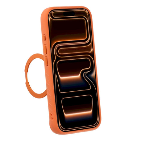 iPhone 17 Pro Max/iPhone 18 Pro Max Kuori MagSafe-teline strassikivillä Oranssi