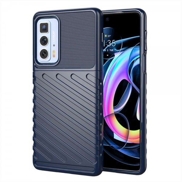 Motorola Edge 20 Pro Kuori Thunder Series Sininen