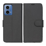 Motorola Moto G04 Kotelo Jalustalla Musta