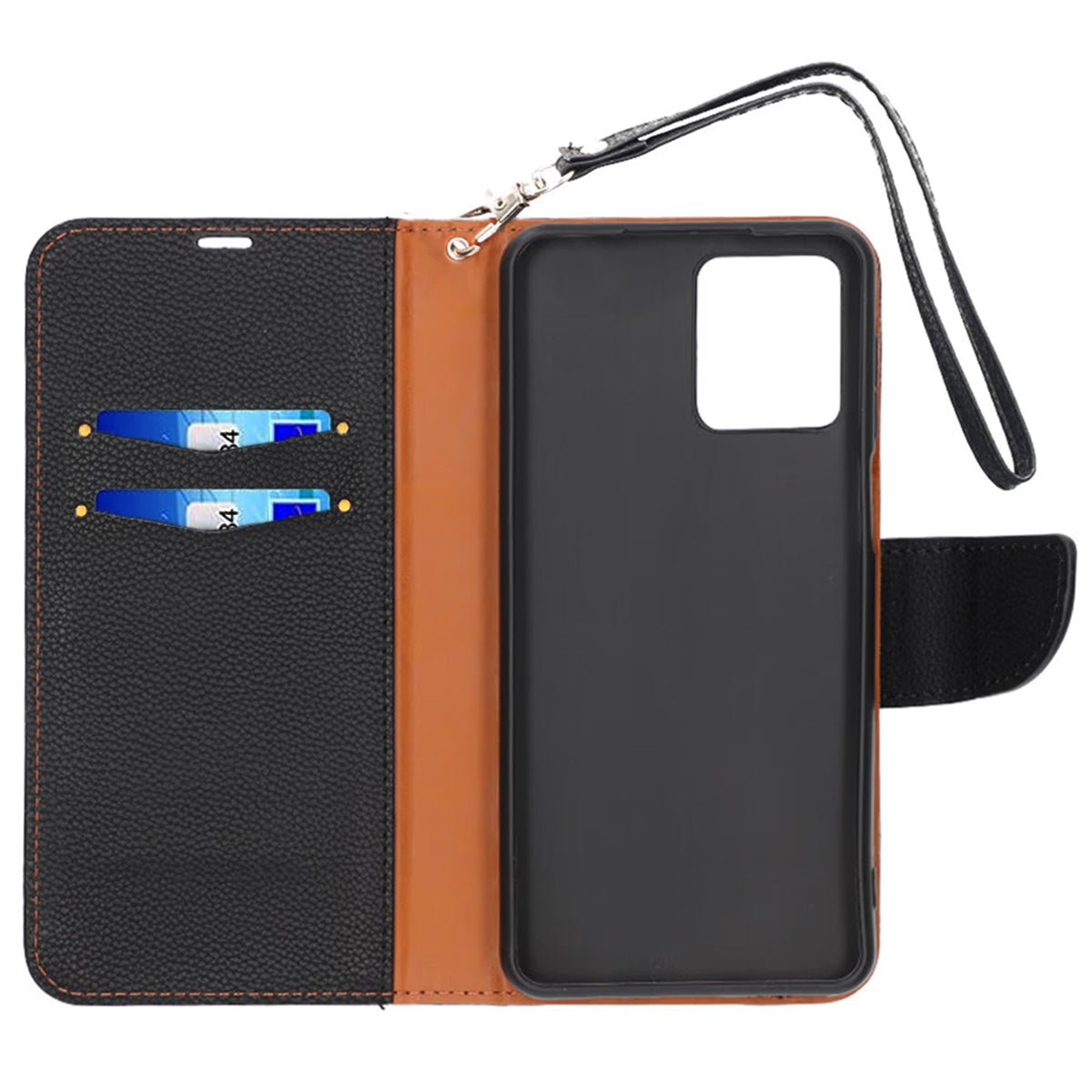 Motorola Moto G14 Kotelo Korttitaskulla Musta