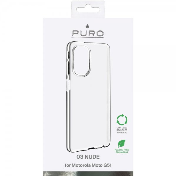 Puro Motorola Moto G51 kuori läpinäkyvä