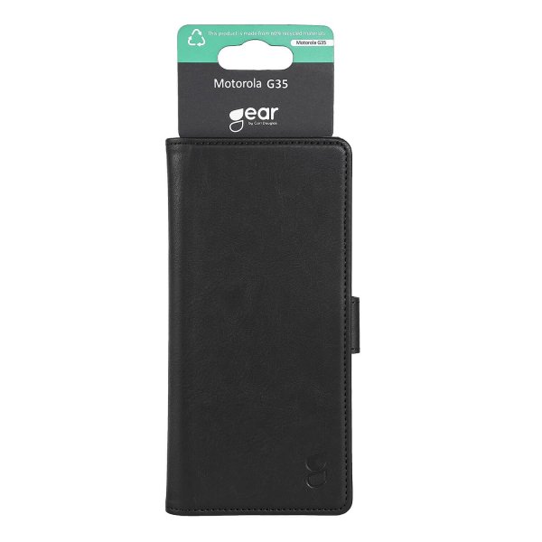 Gear Motorola Moto G55 Kotelo 3 Korttipaikkaa Musta