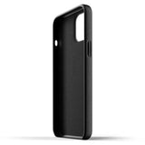 Mujjo iPhone 12 Pro Max Kuori Full Leather Case Musta