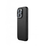 Mujjo iPhone 15 Pro Kuori Täysnahkainen Kotelo MagSafe Musta