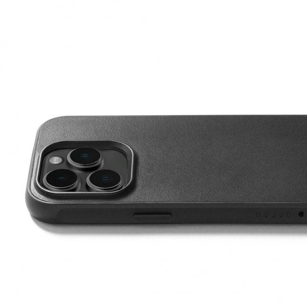 Mujjo iPhone 15 Pro -suojakuori, Shield Case, musta