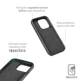 Mujjo iPhone 15 Pro -suojakuori, Shield Case, musta