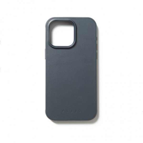 Mujjo iPhone 15 Pro Max Kuori Shield Case, teräksensininen