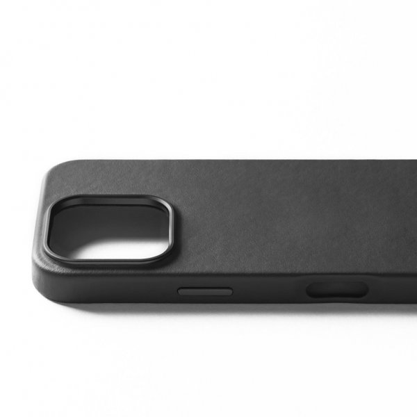 Mujjo iPhone 16 -kuori Täysnahkakotelo Musta