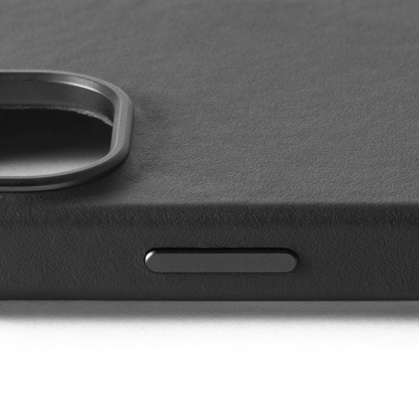 Mujjo iPhone 16 -kuori Täysnahkakotelo Musta
