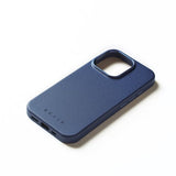 Mujjo iPhone 16 Pro -kuoret, täysnahkainen Monaco Blue -suojakotelo