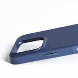 Mujjo iPhone 16 Pro -kuoret, täysnahkainen Monaco Blue -suojakotelo