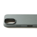 Mujjo iPhone 16 Pro -kotelo täysin nahkaa, Green Smoke