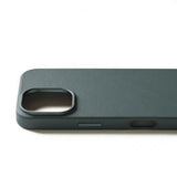 Mujjo iPhone 16 Pro Kuori Täysnahkakotelo Livid Green
