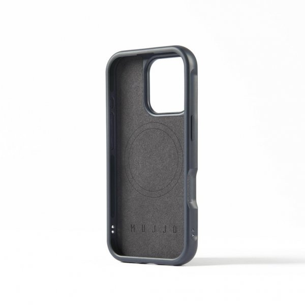Mujjo iPhone 16 Pro Shield Case, musta