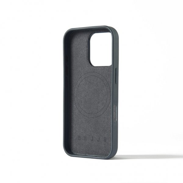 Mujjo iPhone 16 Pro -kuori Maiz Case Steel Blue