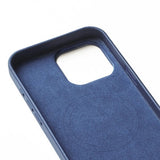 Mujjo iPhone 16 Pro Max Kuoret Täysnahkainen Lompakkokotelo Monaco Blue