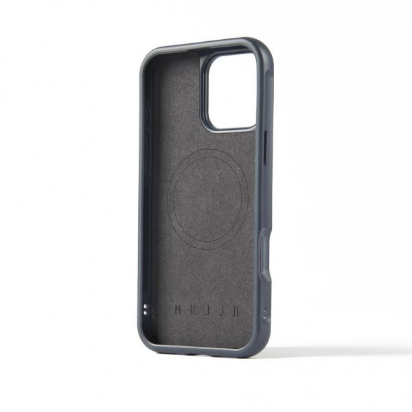 Mujjo iPhone 16 Pro Max Shield Case, teräksensininen