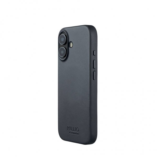 Mujjo iPhone 17 -kuori, täysnahkainen, MagSafe, Basalt
