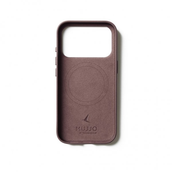 Mujjo iPhone 17 Pro Kuori Täysnahkainen Kotelo MagSafe Pronssi Punainen