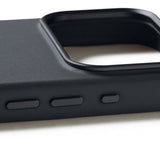 Mujjo iPhone 17 Pro -kuori, kokonahkainen kotelo MagSafe Basalt