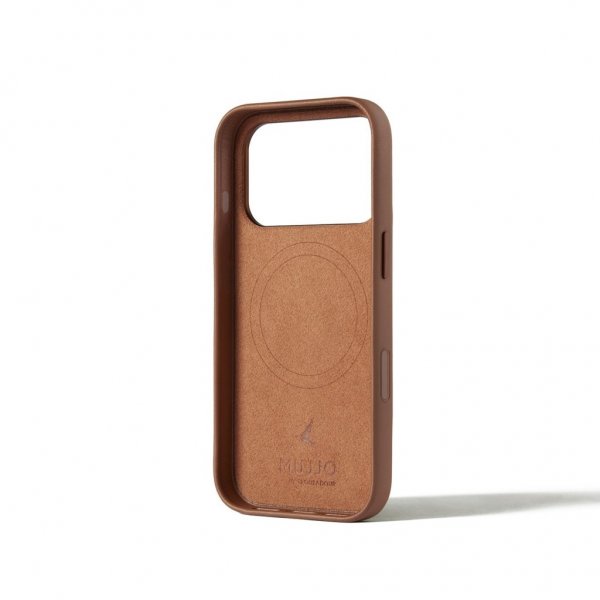 Mujjo iPhone 17 Pro Full Leather Case MagSafe Tan