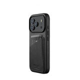 Mujjo iPhone 17 Pro Full Leather Wallet Case MagSafe Musta