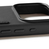Mujjo iPhone 17 Pro Full Leather Wallet Case MagSafe Musta