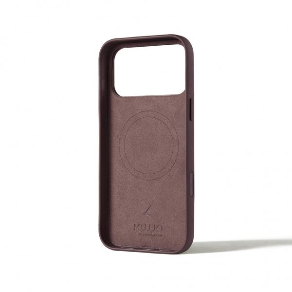Mujjo iPhone 17 Pro Max Kuori Täysnahkainen Suojakotelo MagSafe Bronze Red