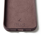Mujjo iPhone 17 Pro Max Kuori Täysnahkainen Suojakotelo MagSafe Bronze Red