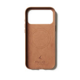 Mujjo iPhone 17 Pro Max -täysnahkakotelo MagSafella, ruskea