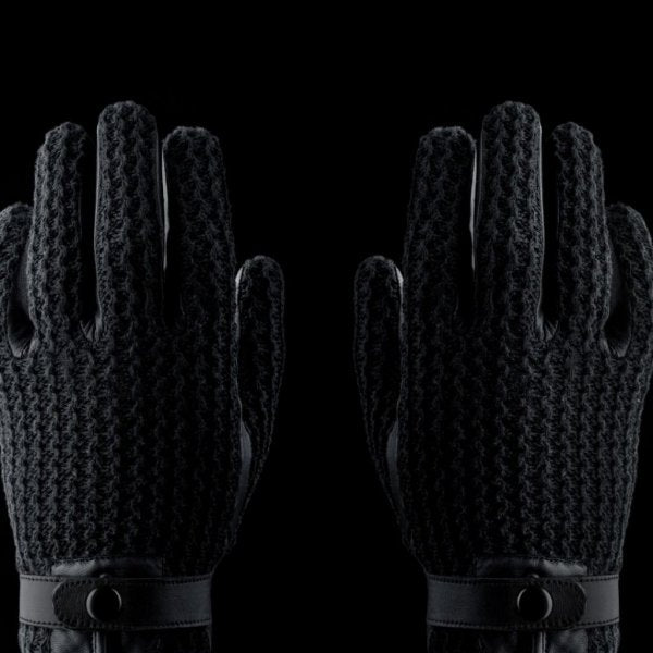 Mujjo Leather Crochet -kosketusnäyttökäsineet, koko 8.5