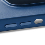 Mujjo iPhone 14 Plus -täysnahkakotelo MagSafe Monaco Blue