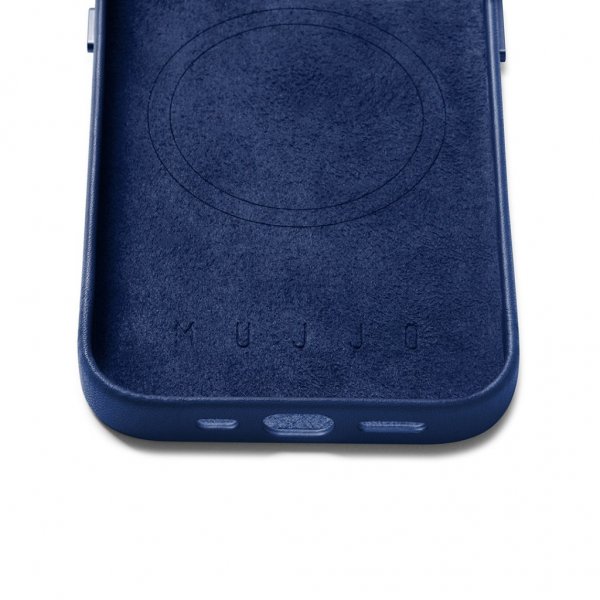 Mujjo iPhone 14 Pro Full Leather Case MagSafe Tan -suojakotelo