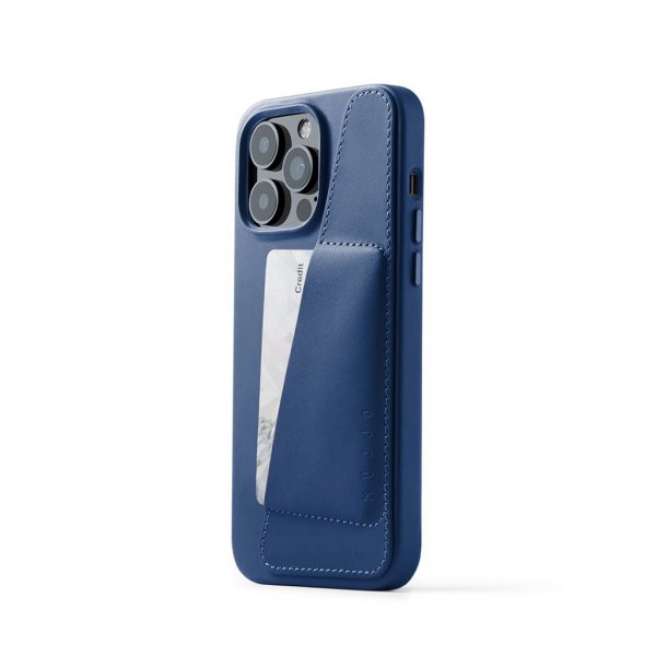 Mujjo iPhone 14 Pro Max täysnahkainen lompakkokotelo, tan